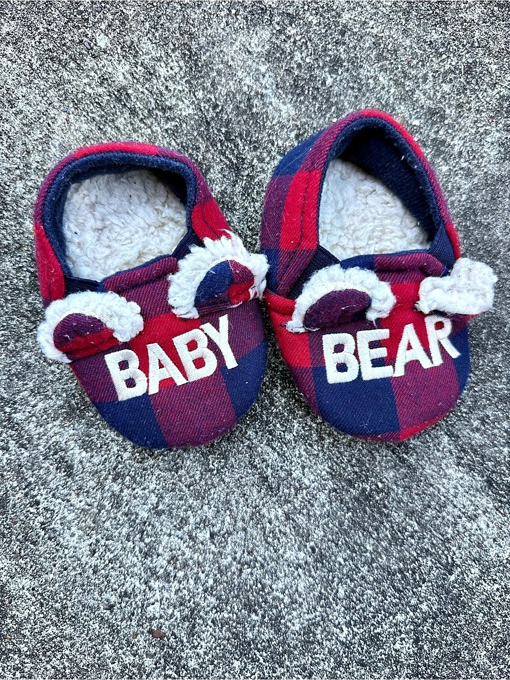 Dearfoams Baby Bear Plaid Slippers Baby 3M
